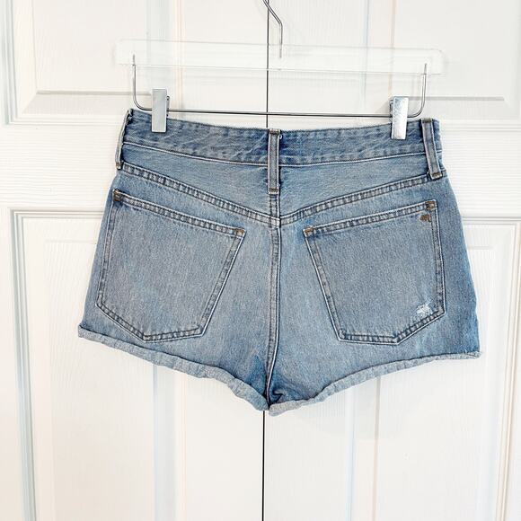 Madewell Relaxed Denim Shorts in Renfield Wash Destructed Edition - Picture 6 of 10